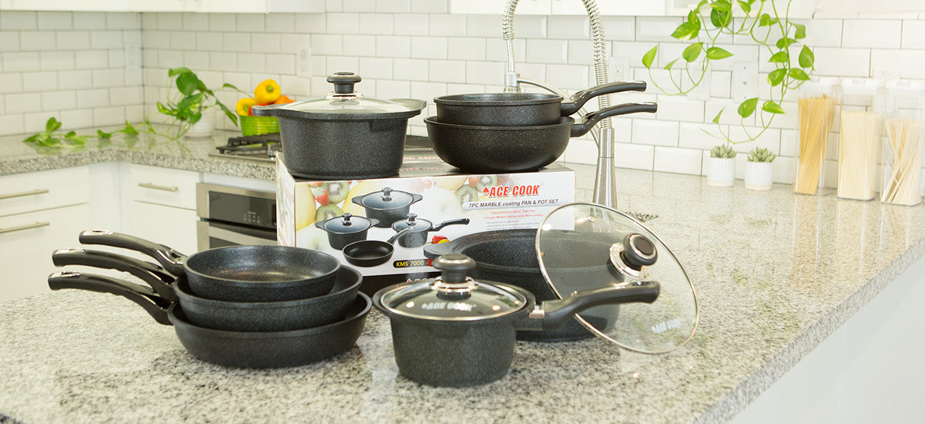 Nonstick Frying Pan Set, Non Stick Frying Pans, Golden Ceremic