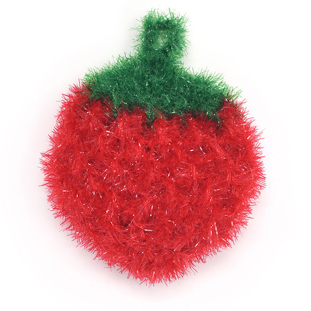 Fun Dish Reusable No Odor Crochet Scrubber Strawberry Design – Bi Ace Cook