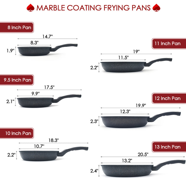 Mr. Handy Marble Coating Frying Pan- 8