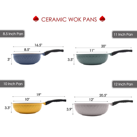 Ace Cook Premium Quality Nonstick Healthy Ceramic Coating Frying Pans – Bi  Ace Cook