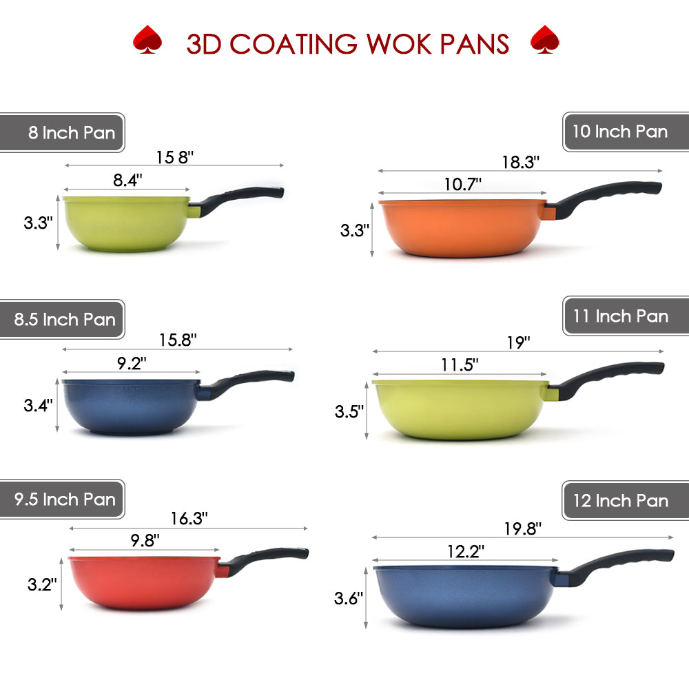 3D Coating Wok Pans