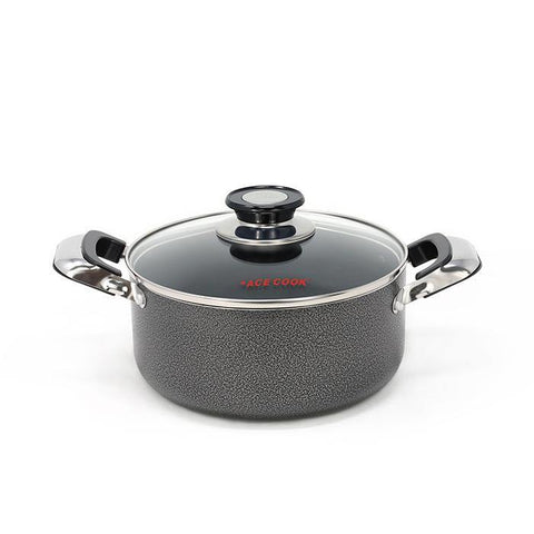  5QT Stock Pot with Lid - Nonstick Saucepan Cooking Pot