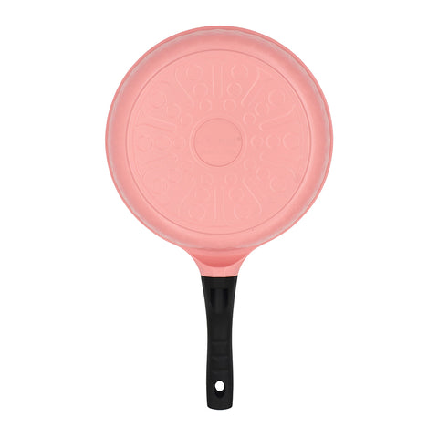 Mini Love Frying Pan Baby Food Supplement Cooking Pot Ceramic Non-stick  Pink Heart-shaped Small Wok