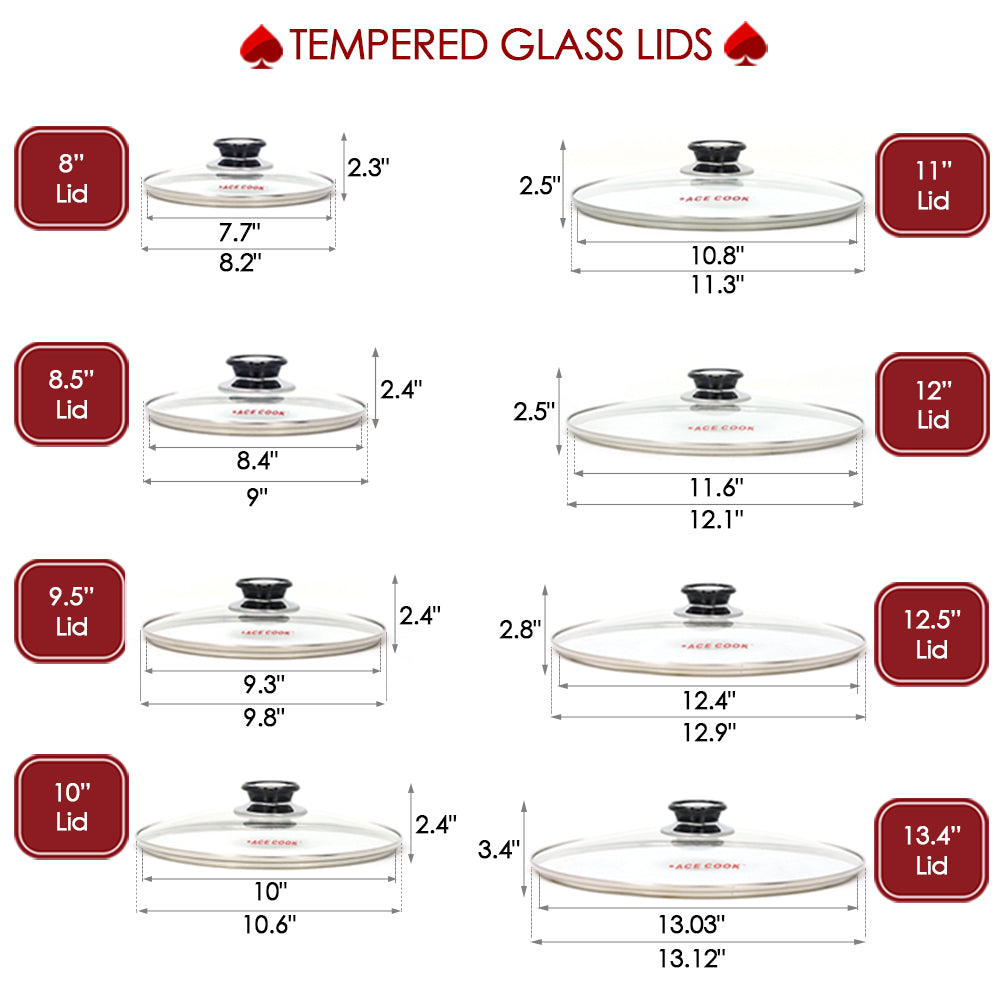 Multiuse Tempered Glass Lids