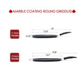 Marble Coating Round Griddle