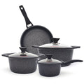 2022 NEW ACE COOK Healthy Marble Frying Pan, Pots & Lids 7 Pcs Set