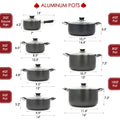 Aluminum Nonstick Stock Pots & Lids